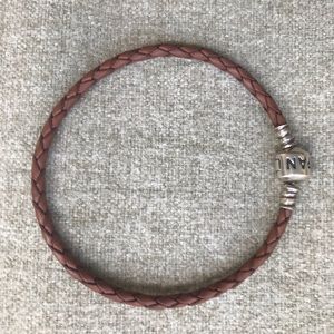 Pandora Jewelry - 🌟Pandora Brown Single Braided Leather Bracelet Pandora Jewelry - 🌟Pandora Brown Single Braided Leather Bracelet